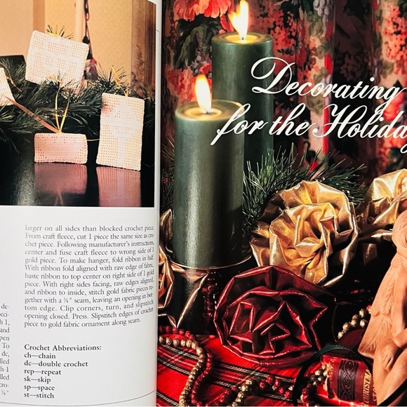 Christmas With Southern Living Hardcover Book Recipes Decor Crafts Vintage 1992 - Picture 3 of 9